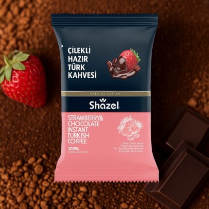 Готовый турецкий кофе с клубникой (100гр) Shazel