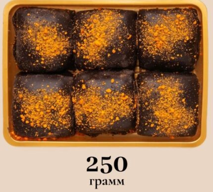 Арахисовая халва "Соленая карамель" в темной глазури
