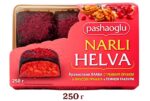 Арахисовая халва с грецким орехом и вкусом граната в темной глазури
